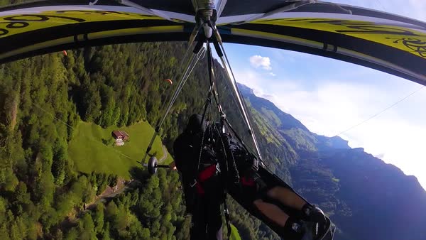 gopro pov of paragliding