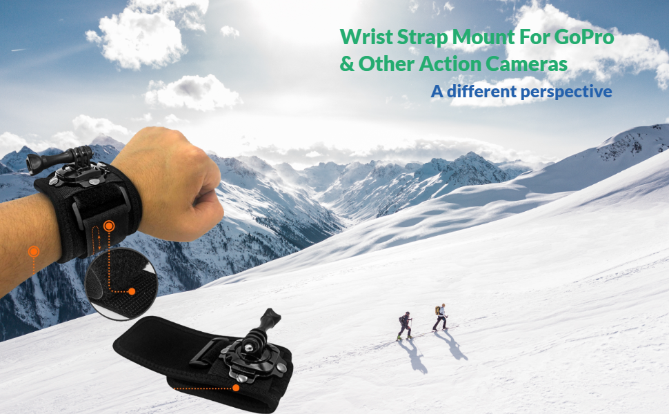wrist strap for skiing videos