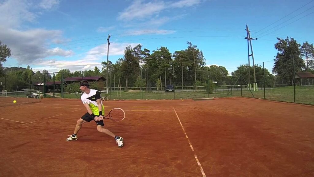 gopro slow motion video of tennis ball serve