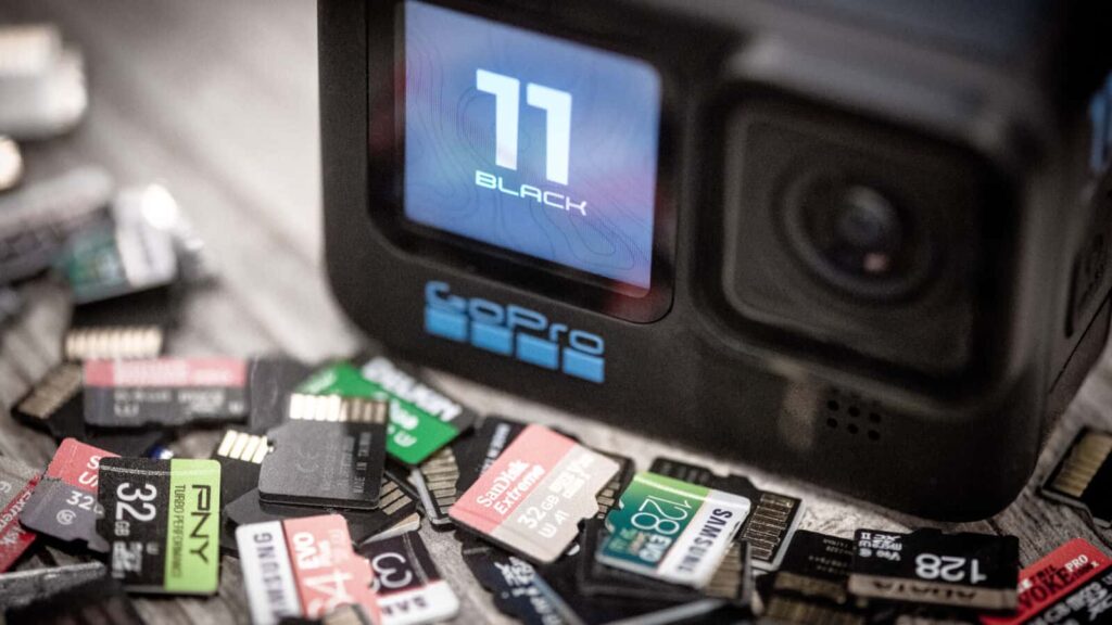 sd card for hero11 action camera