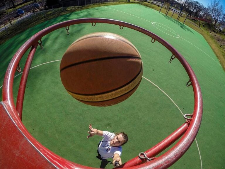 filming basketball with a gopro